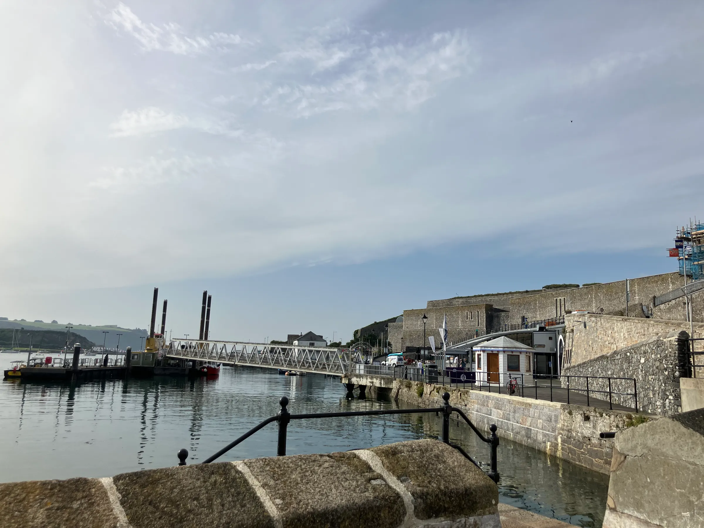 Another view of the port in Plymouth where the Pilgrims set sail.
