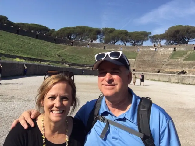 On the floor of the largest Colliseum there....