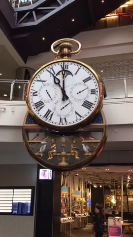 Big clock in Melbourne Central Mall....