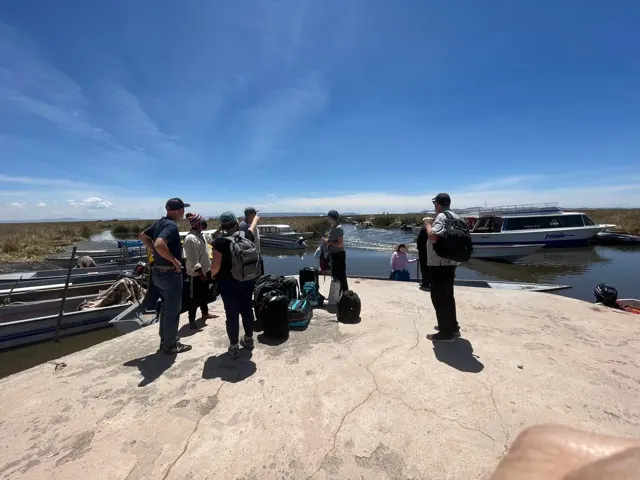 This is the boat dock where Joel took us to and where we met our Taxi van that took us to the Juliaca airport.