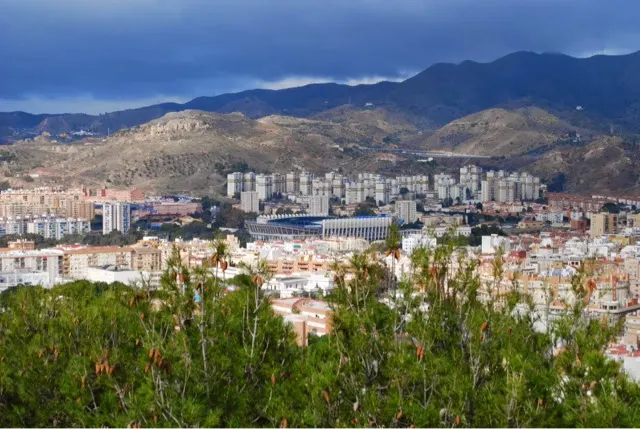 I showed you the old sport(bull fighting). In this photo you can see the stadium for their new sport (futbol).