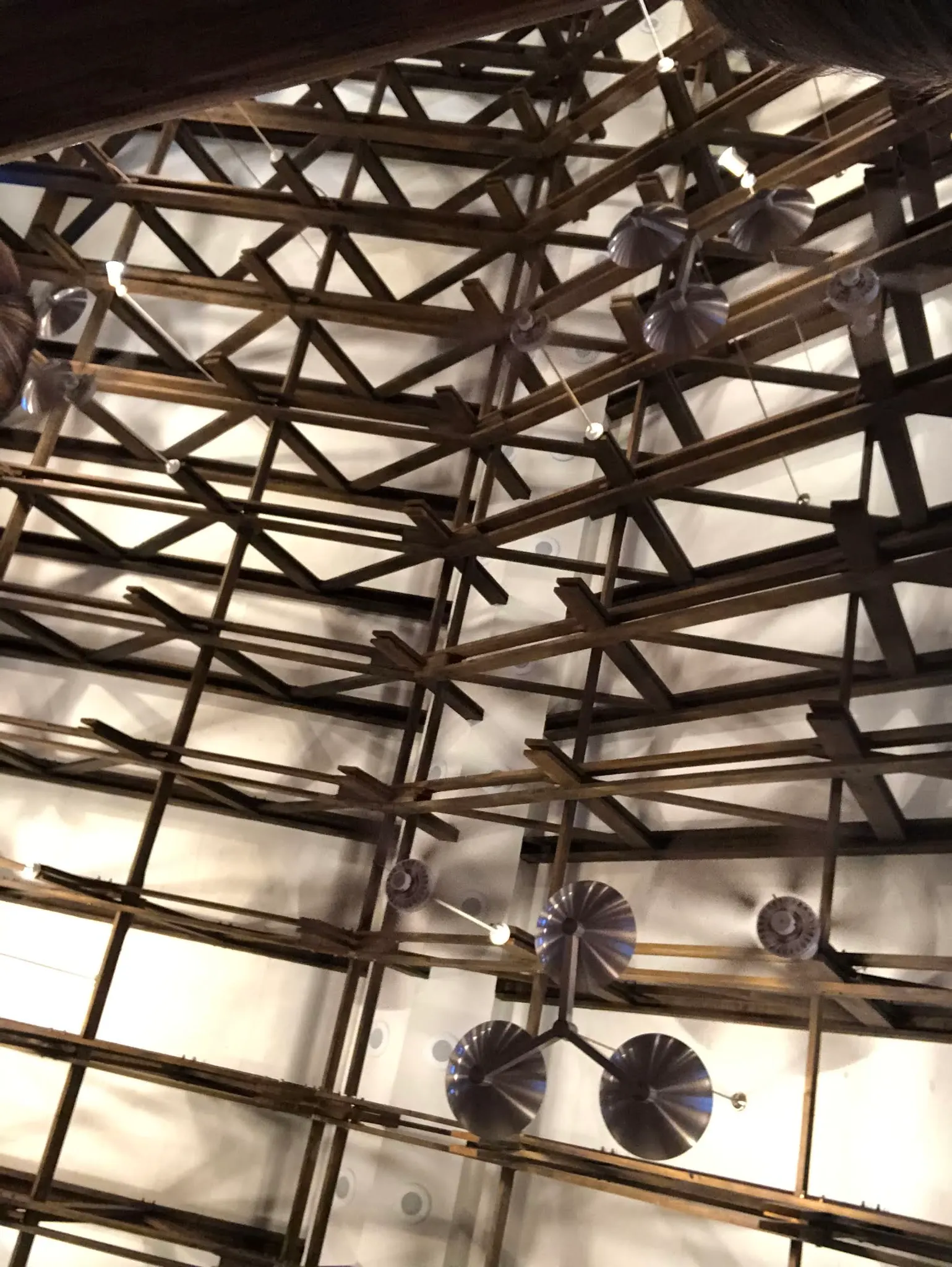 The ceiling of the chapel in Waimea