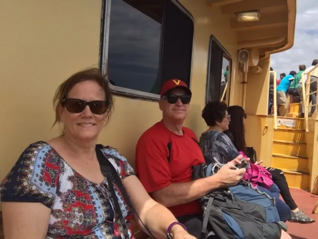 Ferry boat riders....