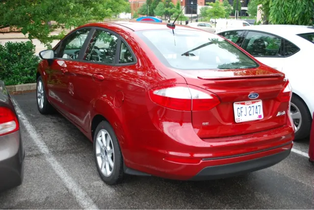 Our cute rental car. It is pretty new.