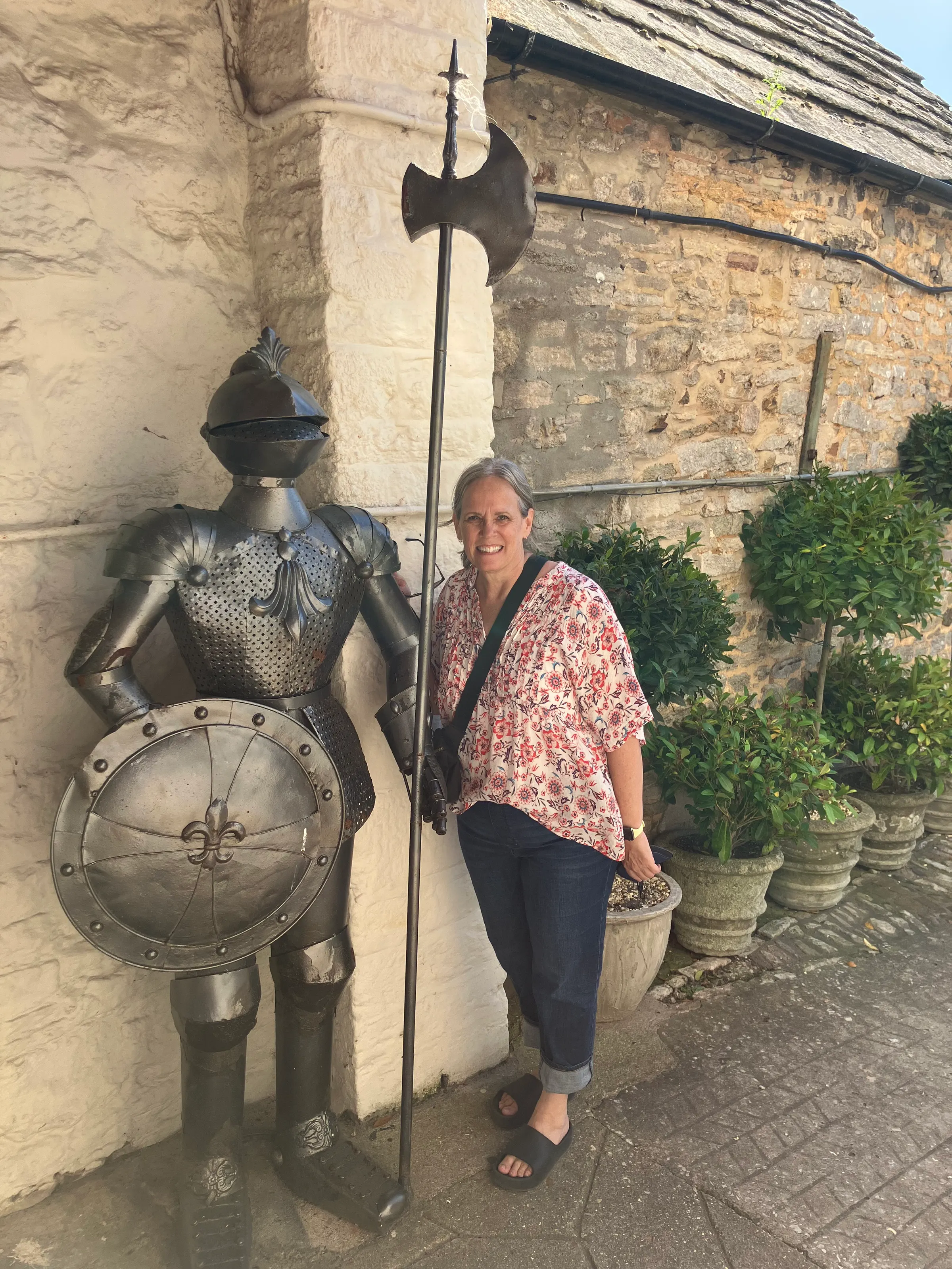 A new boy friend has been found. He knight in shining armor.