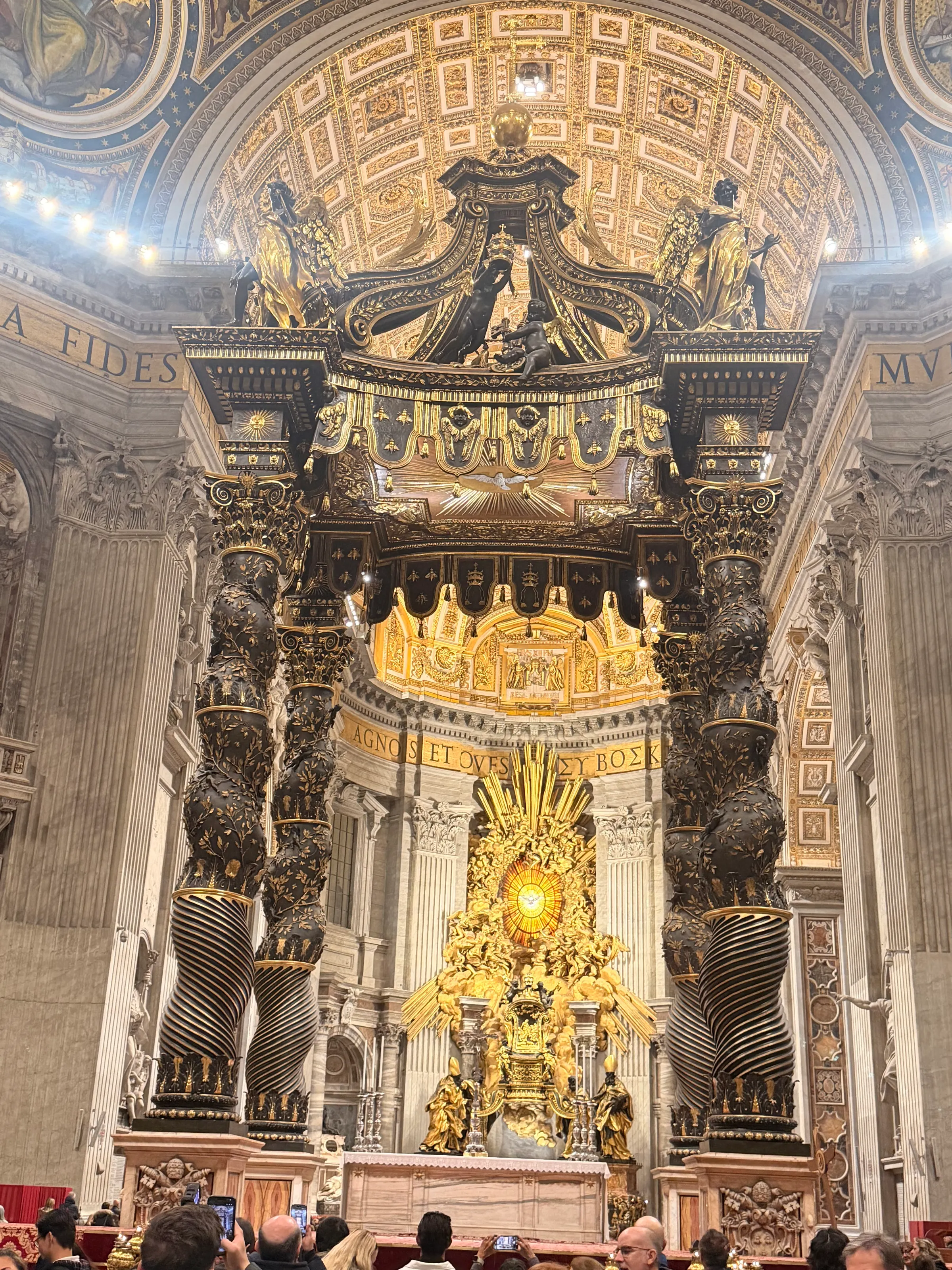 Beautiful center of the cathedral where the do the mass.