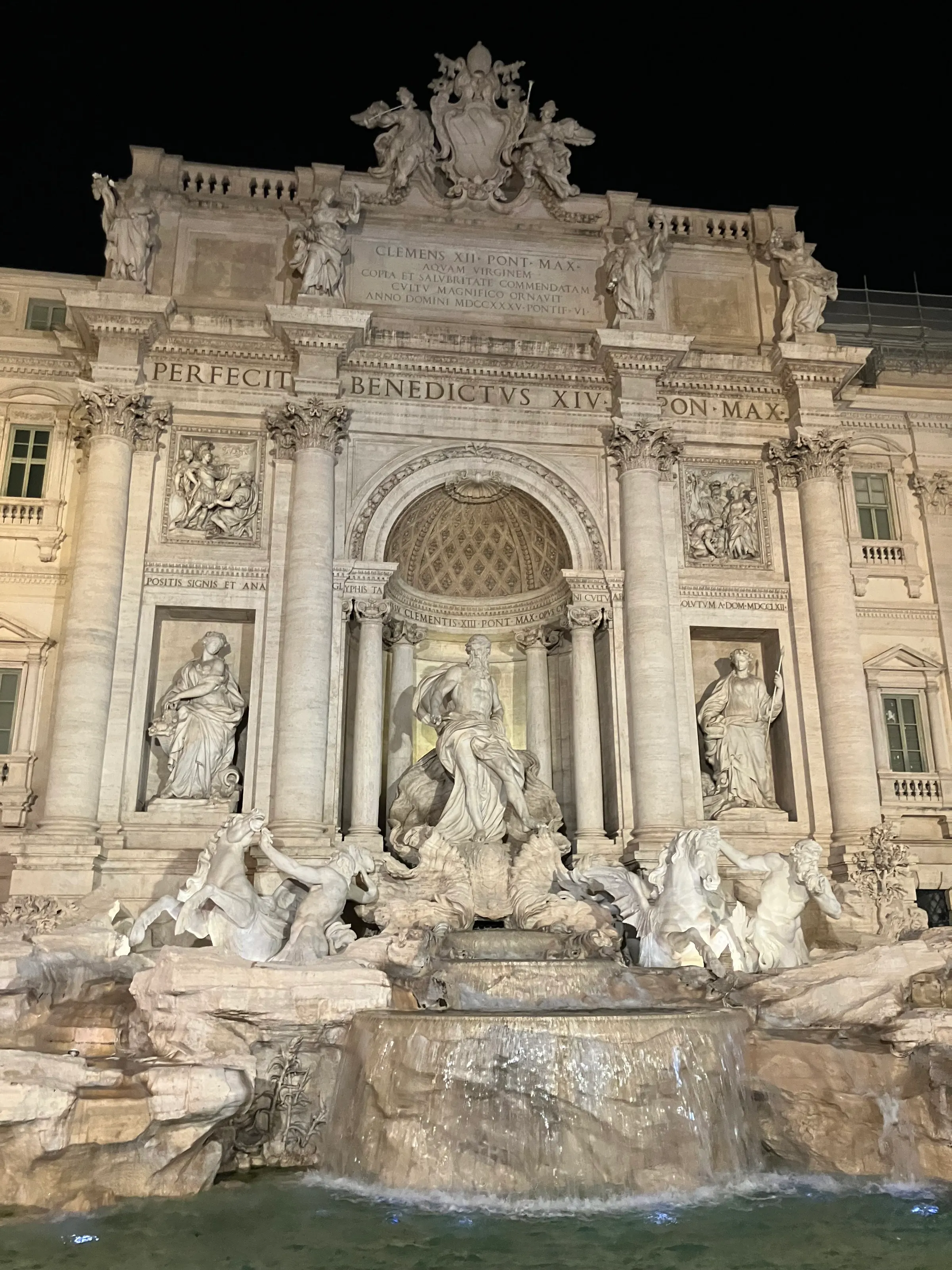 Trevi Fountain. It’s been many years since we were last here. Pretty impressive.