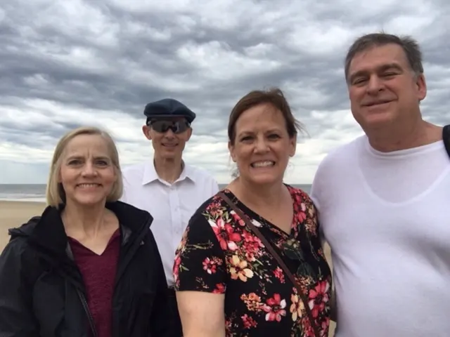 On the beach of the 'river'...