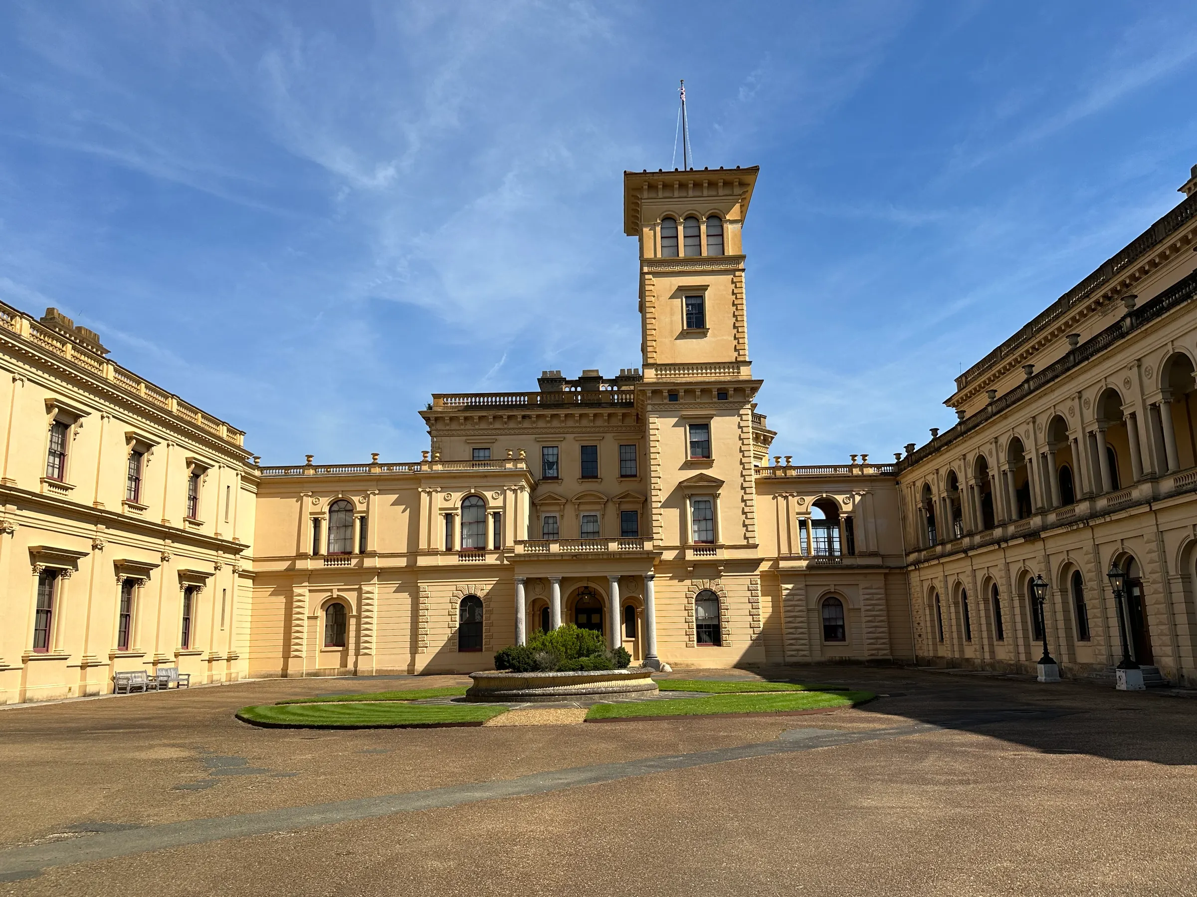 Osborne House courtyard.