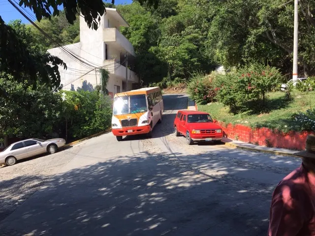 Our orange bus....we have taken this 4 times this week round trip......
