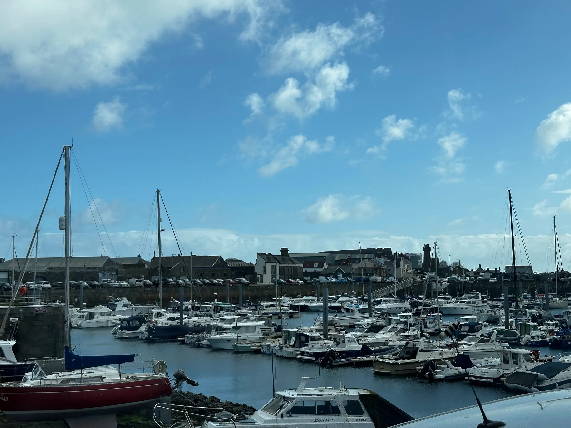 Part of St Peter’s Port marina.