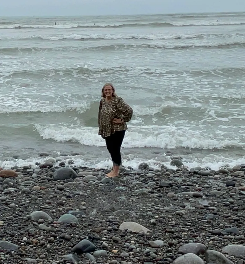 Denise enjoying the ocean water….