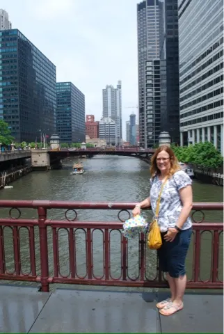 This is the Chicago river.