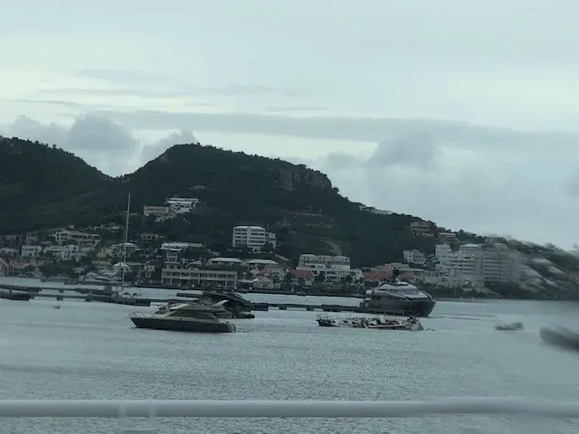 One of the pretty ports we passed by. Clouds coming in....