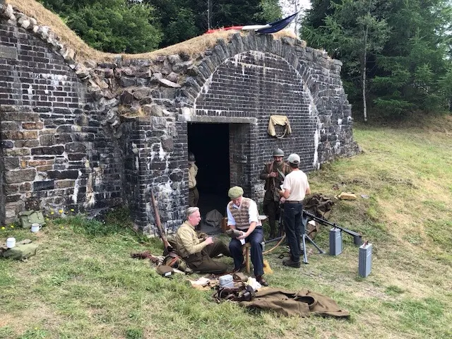 Some of the men getting ready....