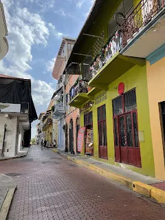 The streets in the old town are narrow but very colorful.