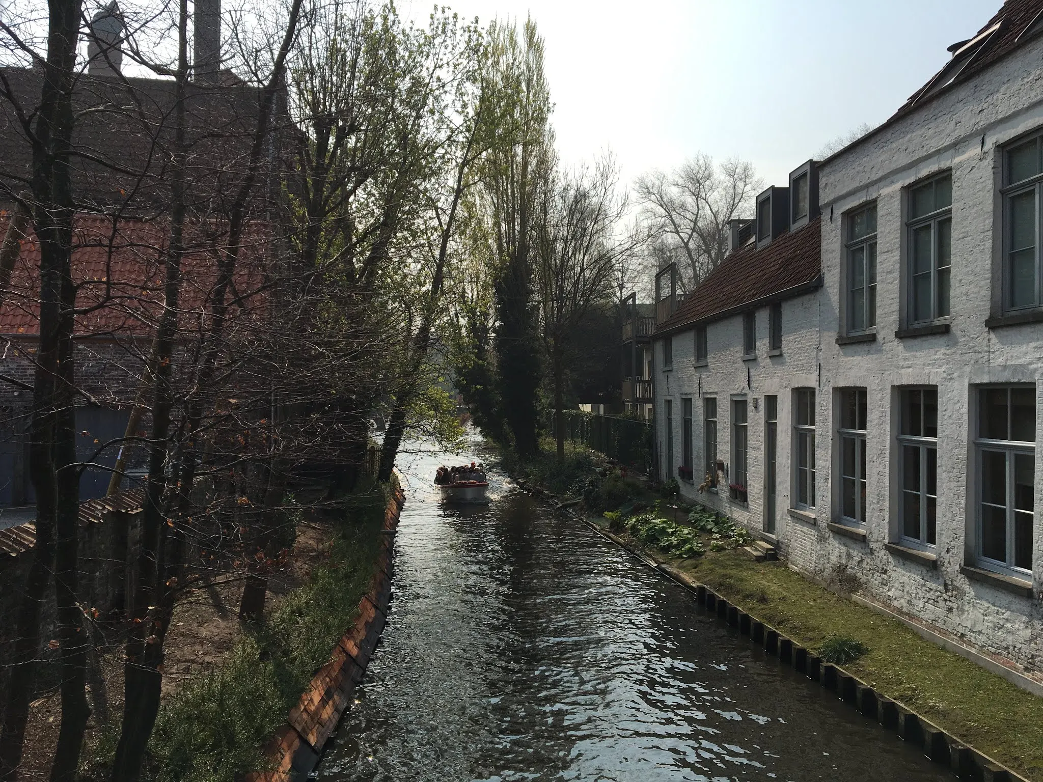 Canal tours in Bruges.