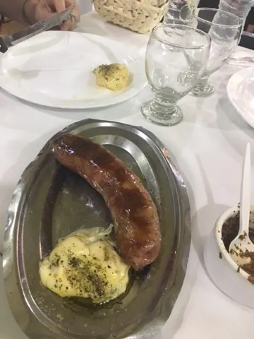 Sausage and grilled mozzarella! Yum. Unhealthy...bummer. Oh well.