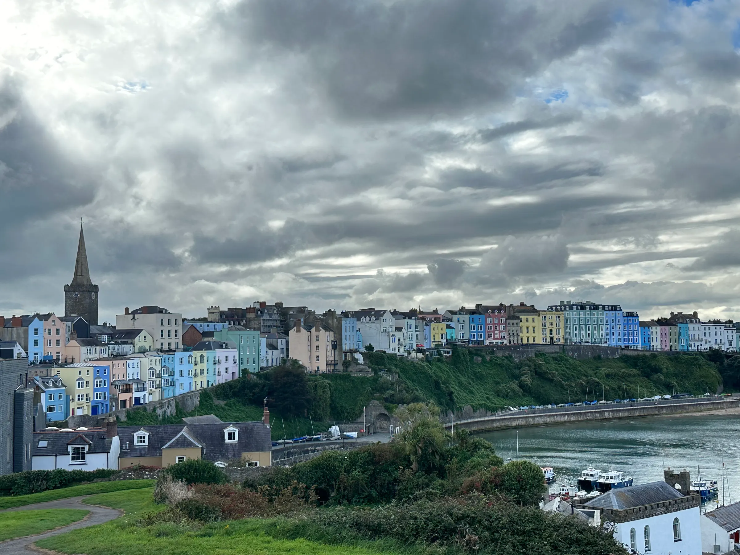 The colorful town of Tenby.