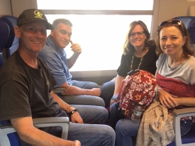 On the train to Pompeii....