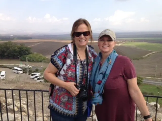 These are pictures at Mount Carmel. The monument is of one of Elijah slaying one of the priests of Baal.