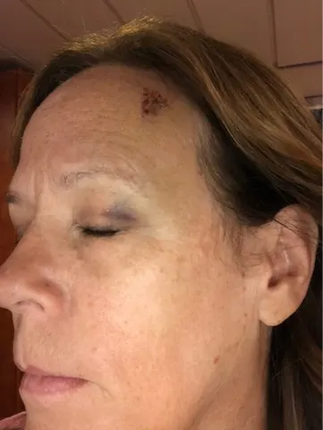 Waiting with all our luggage at the elevator to get off the boat...