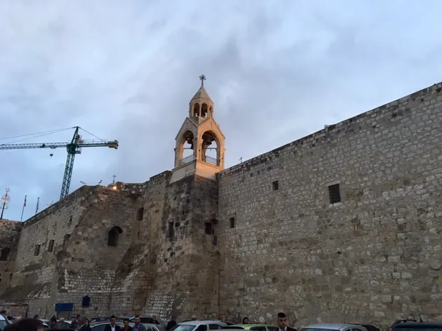 Outside the Church of the Nativity....