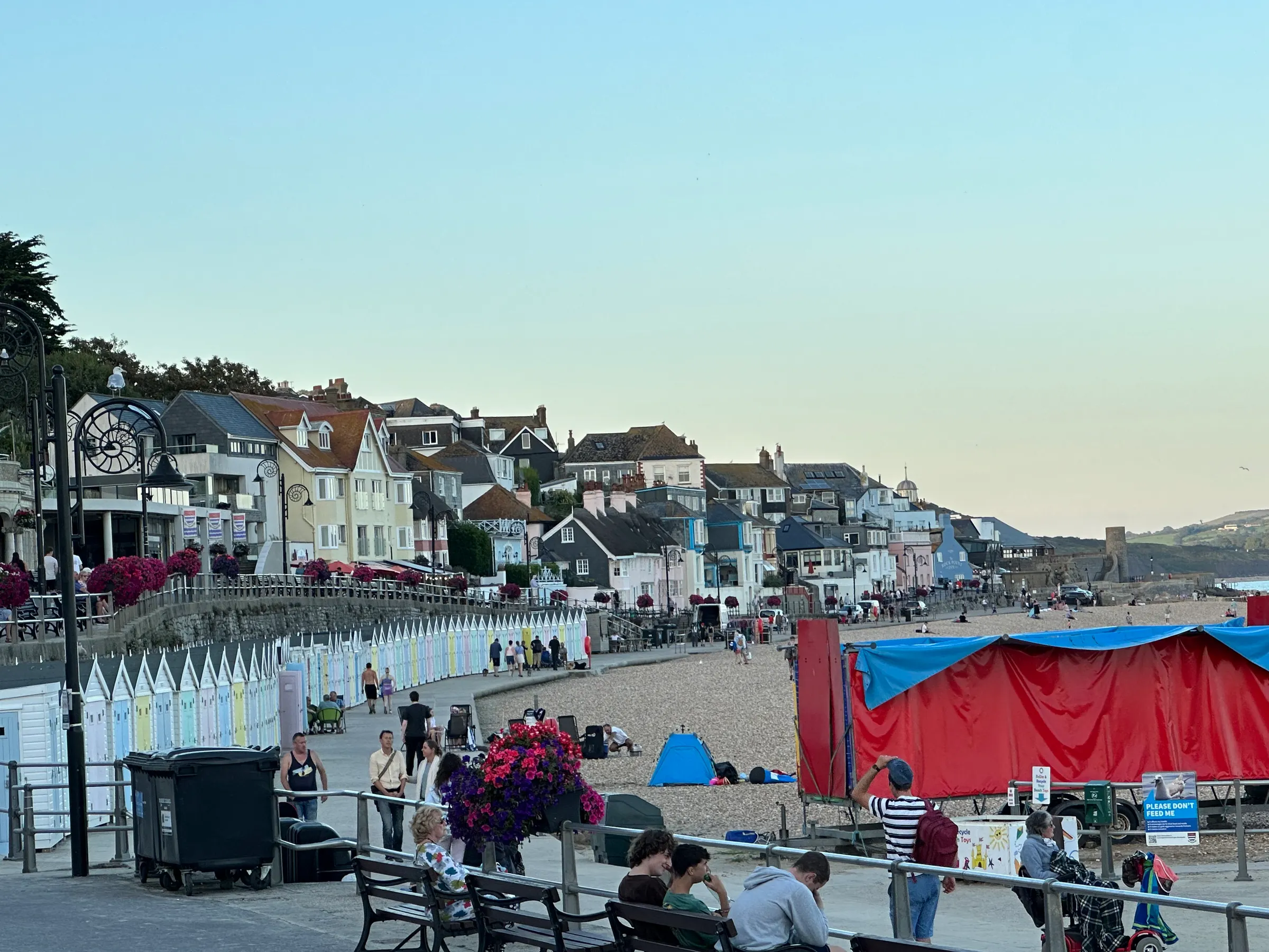 Lyme Regis beach.