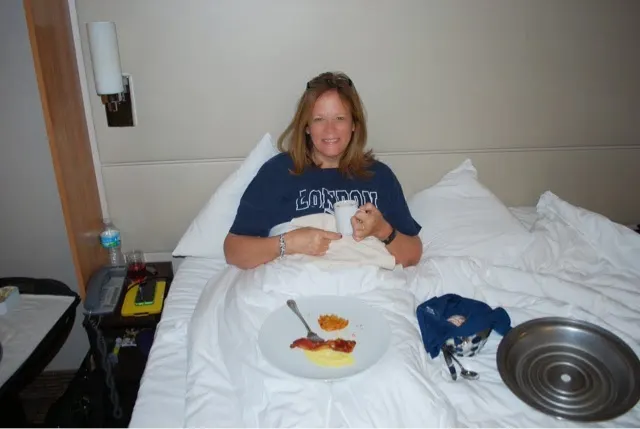 Room service and breakfast in bed....