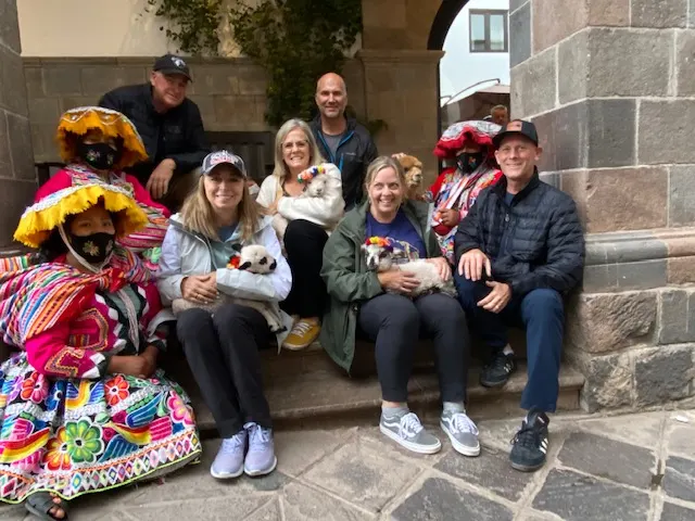 The whole family for a picture….Alpaca’s and all.