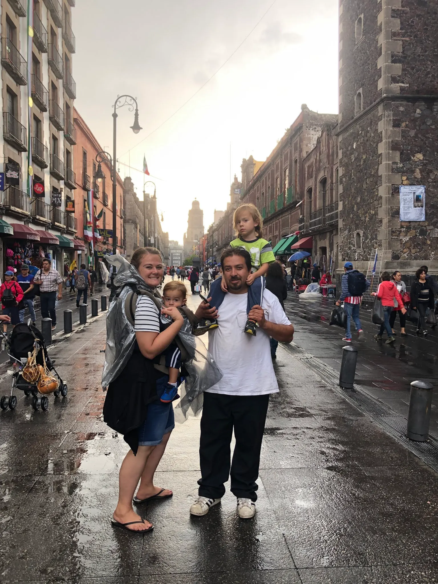 One of the many calles we walked.....
