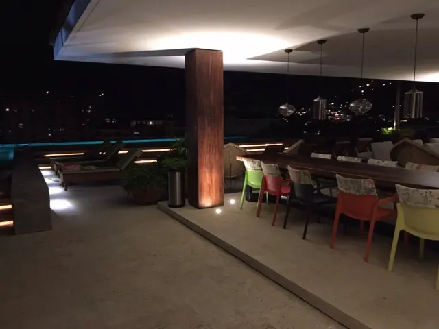 The roof top of our building....very nice.