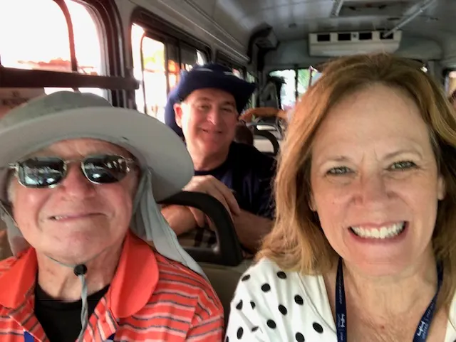 On our trolley ride...whose that creeper behind them?