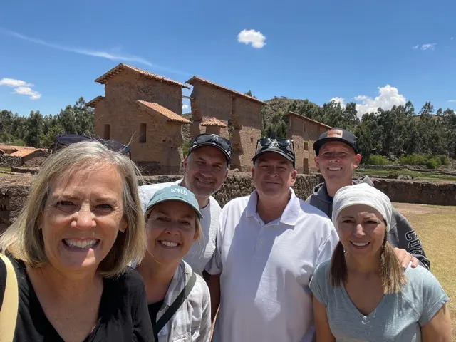 This was our second stop at the archaeological site called Rancho. The walls behind us are the walls of the temple that once took up space there….we were told.