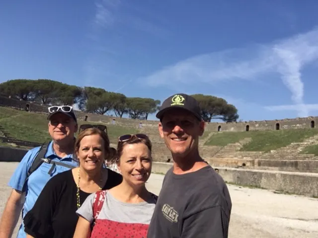 On the floor of the largest Colliseum there....