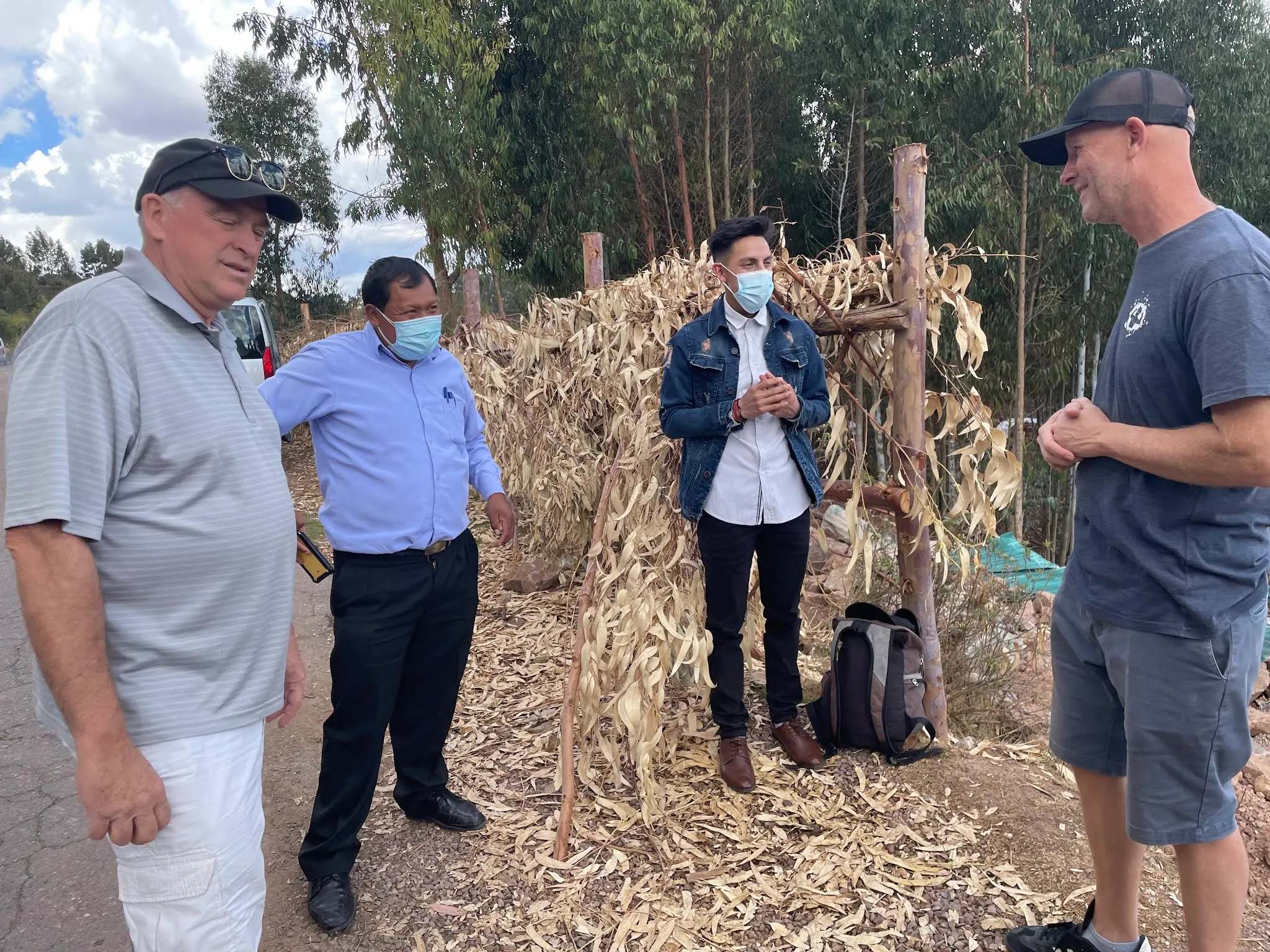 We stopped to look at one of the sites and met Jorge, the young man. He became our photographer for a bit. The other man is Hugo, our driver.