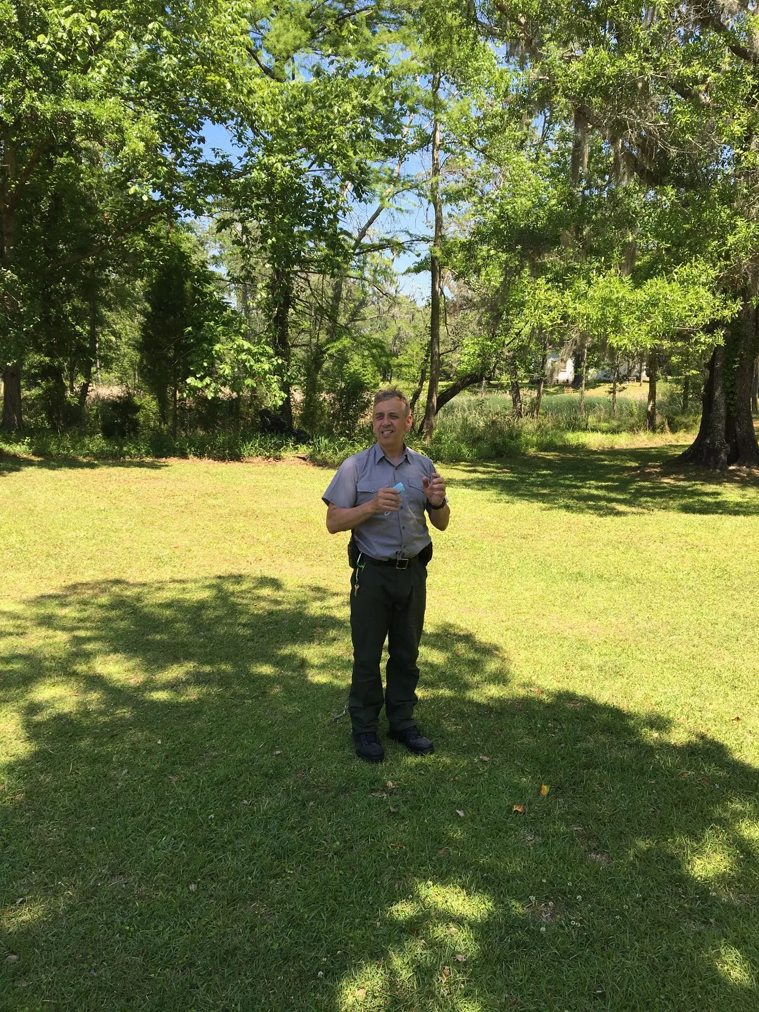 Ranger Mike giving us some background on the plantation....