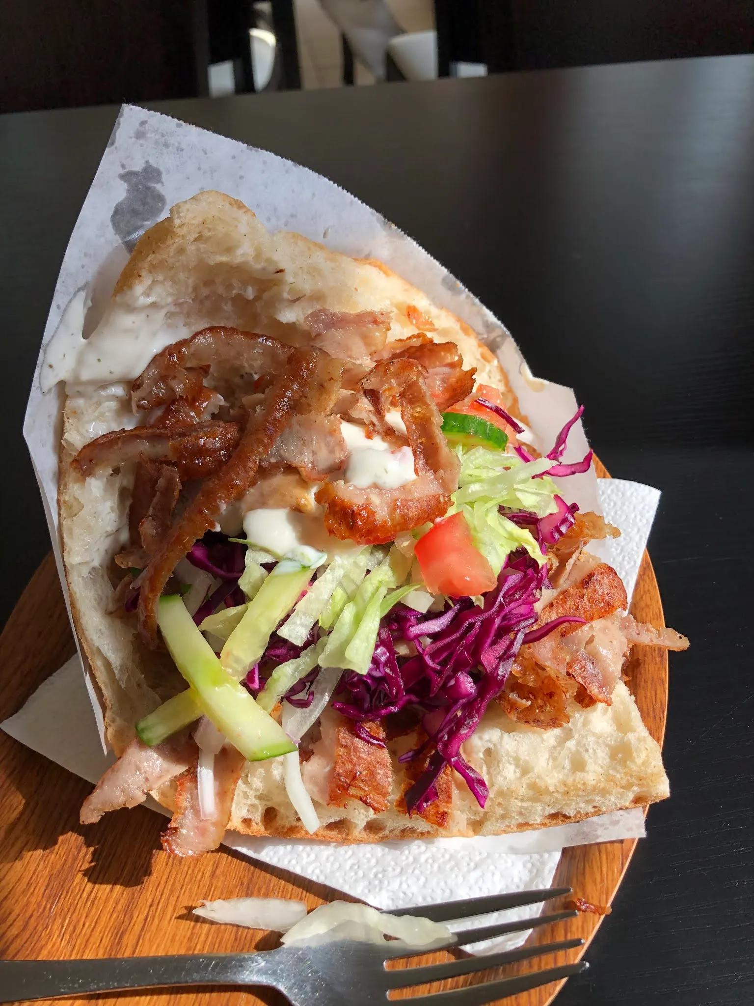 My lunch and dinner...a Doner. So yummy!