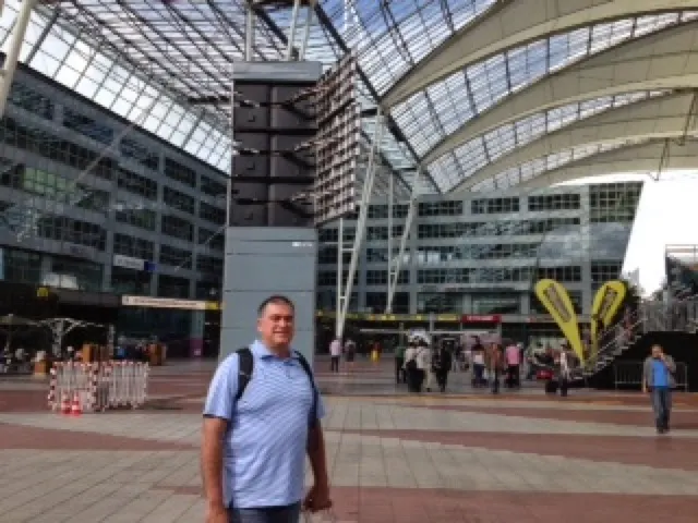 In between terminals at Munich....