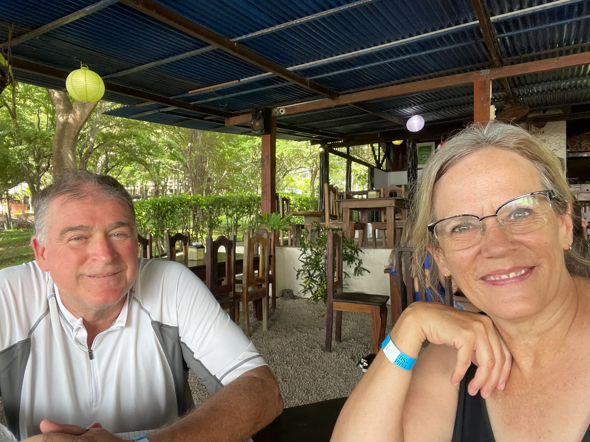 The hotel front desk recommended this seafood place on the beach named Las Casitas de Mariscos. I thought the food was good. I think Denise did too…just a bit too much of the sea life for her liking in her seafood pasta.