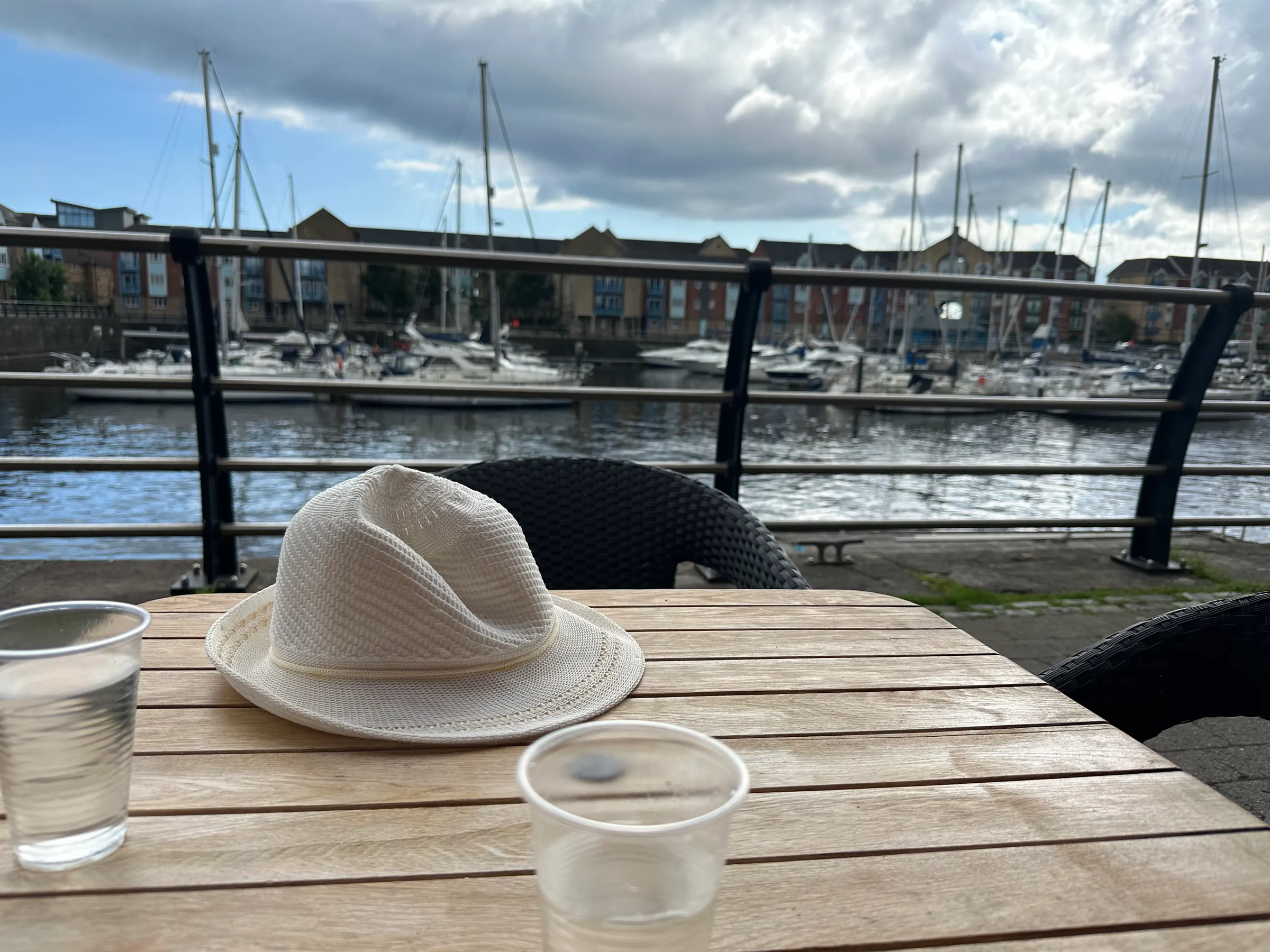 In Swansea, we grabbed some lunch in a cafe by the museum that sat on a marina. It was nice to relax a bit.