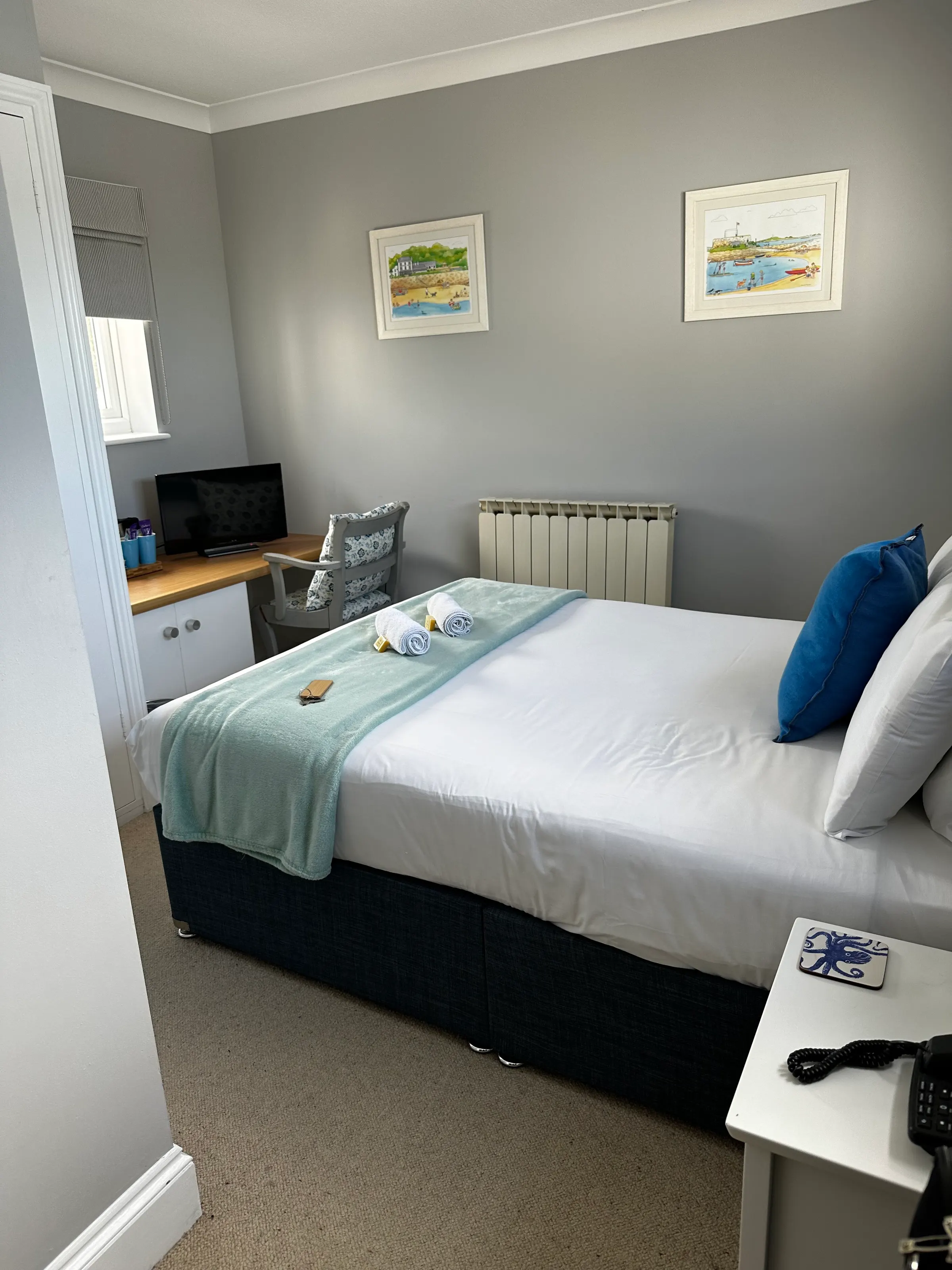 Our hotel bedroom.