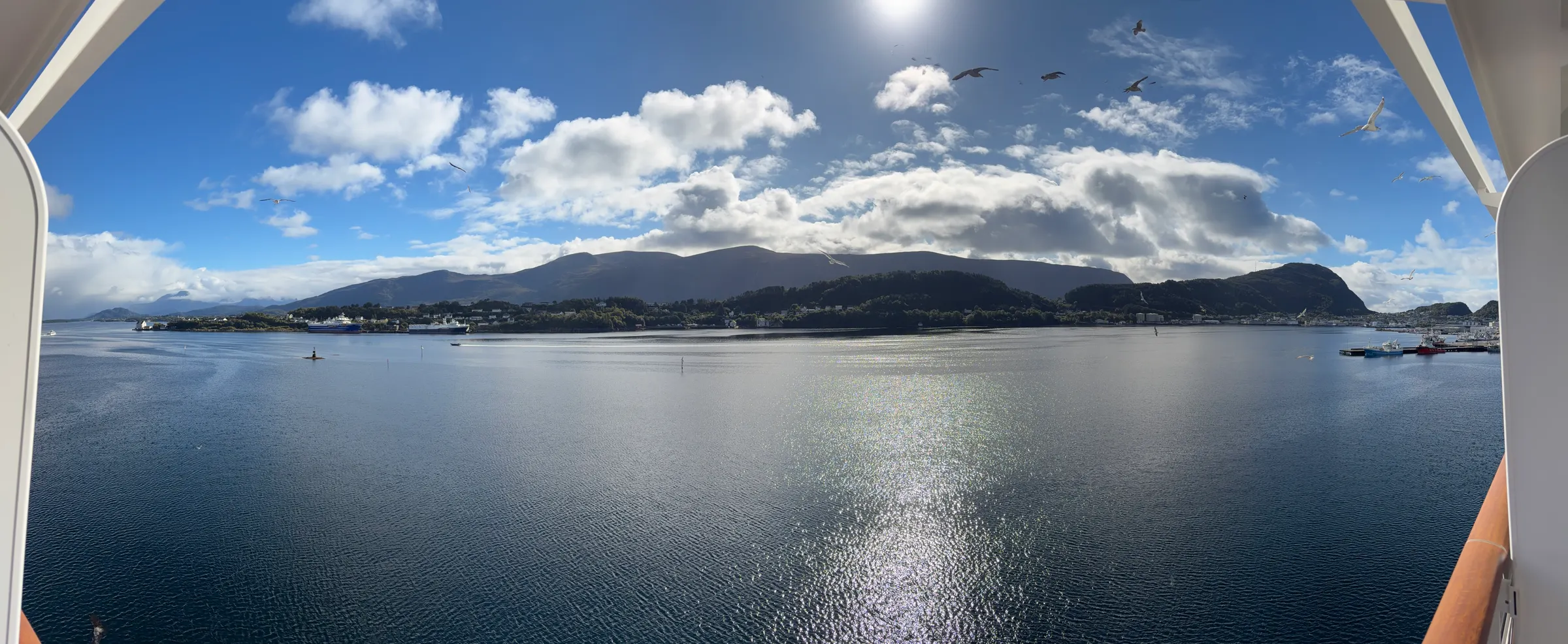 Just a picturesque shot of the island looking from my cabin balcony.