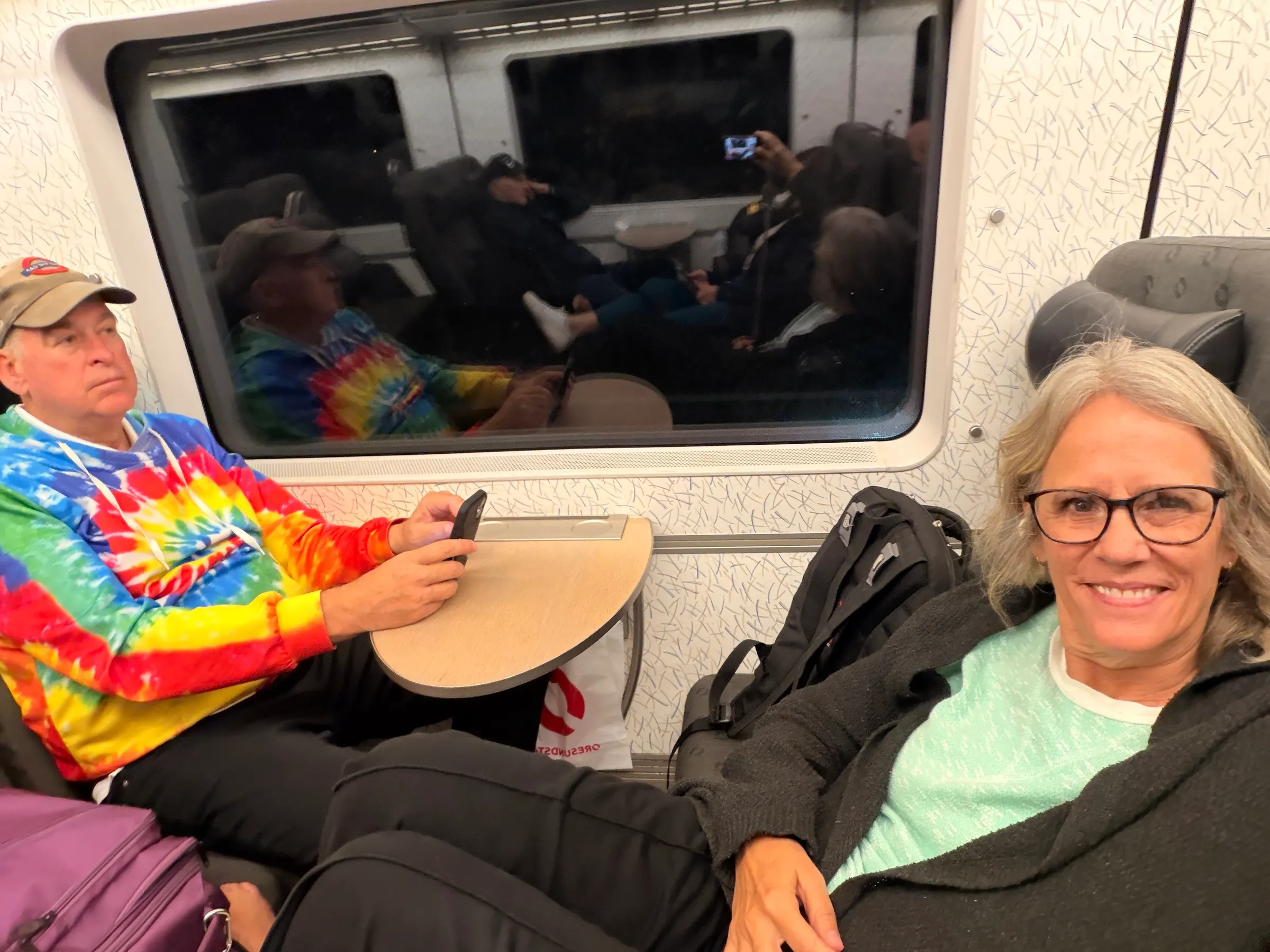 Our train ride to Malmo.