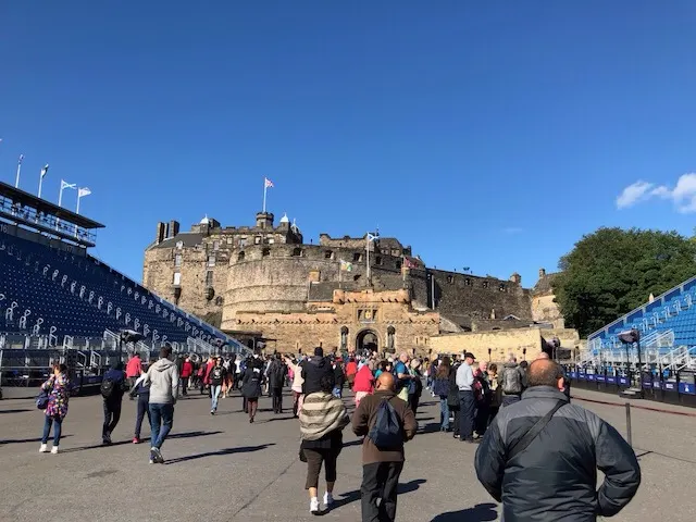 Some stairs leading up to the upper portion of the Castle. The grounds of this Castle is quite large with many, many buildings dedicated to those who have served in the military in Scotland.