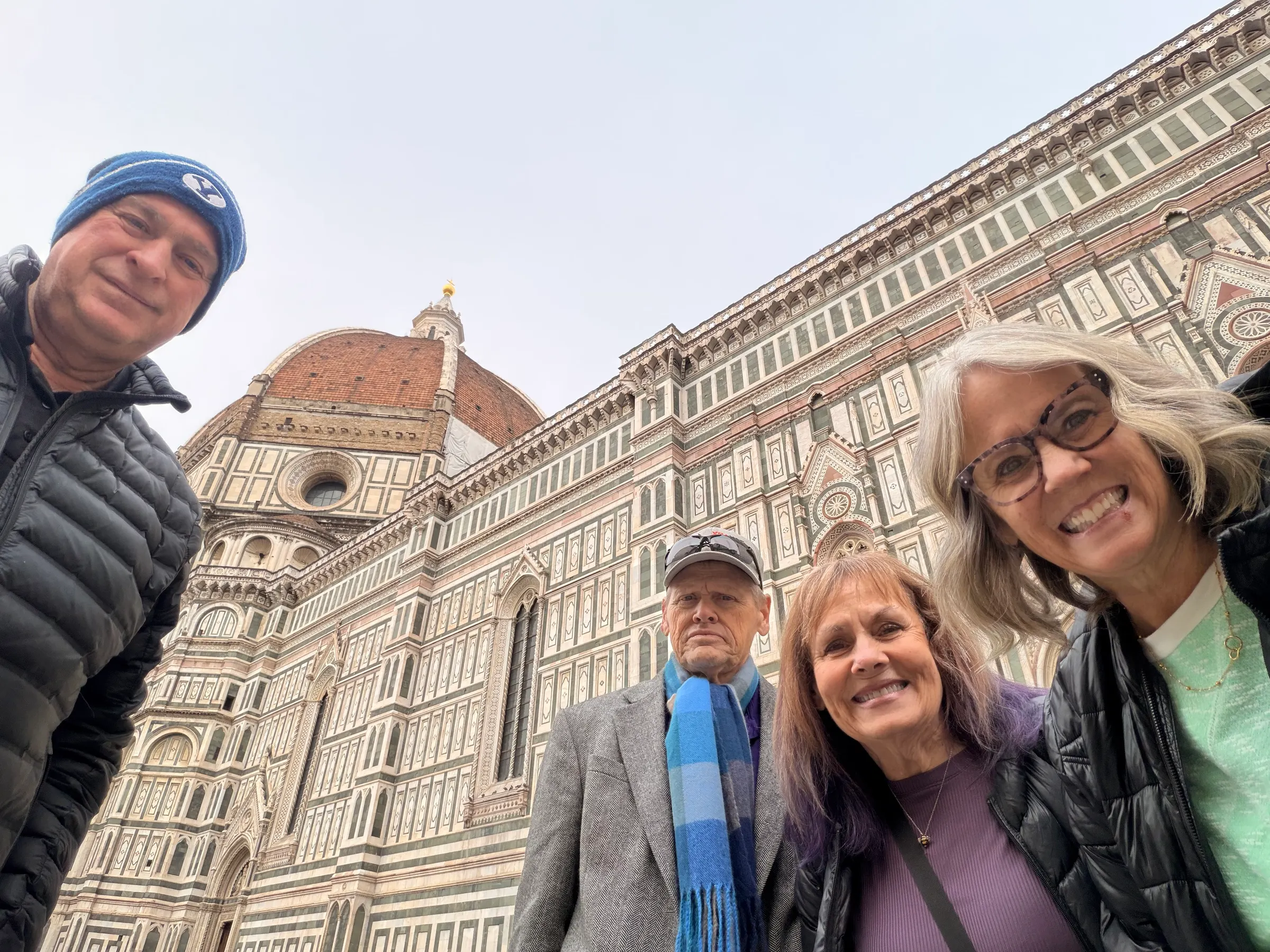 Us on the outside of the Duomo.