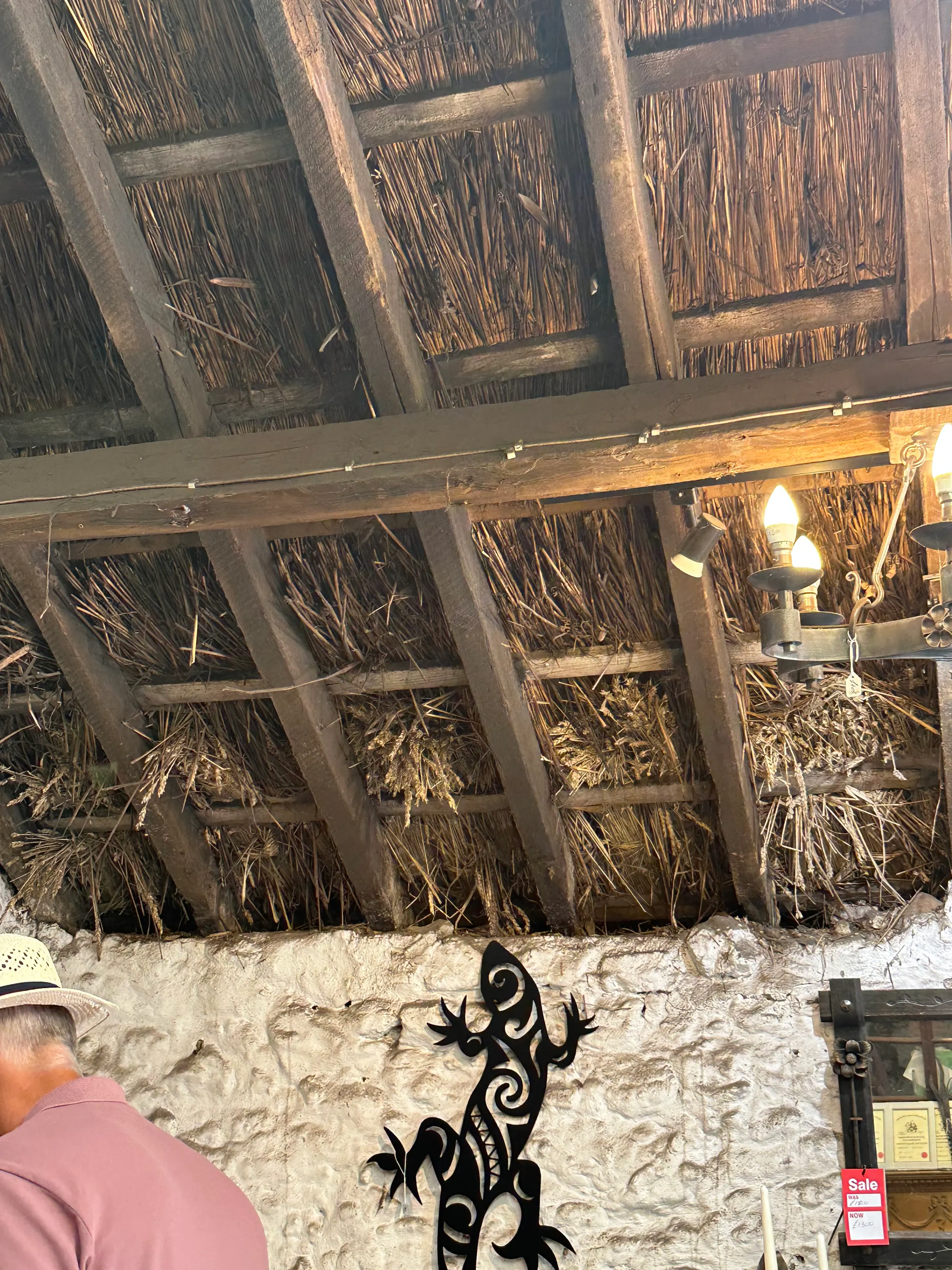 Thatched roof. Fire hazard in forge?