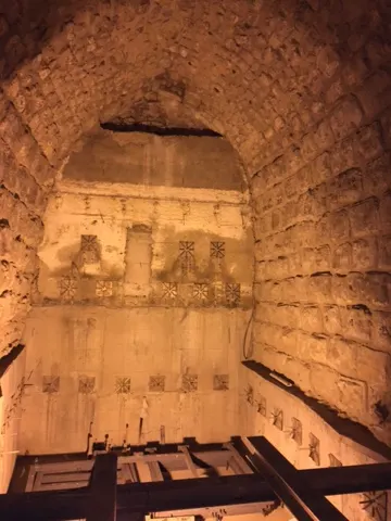 Herod's tunnels and arches....