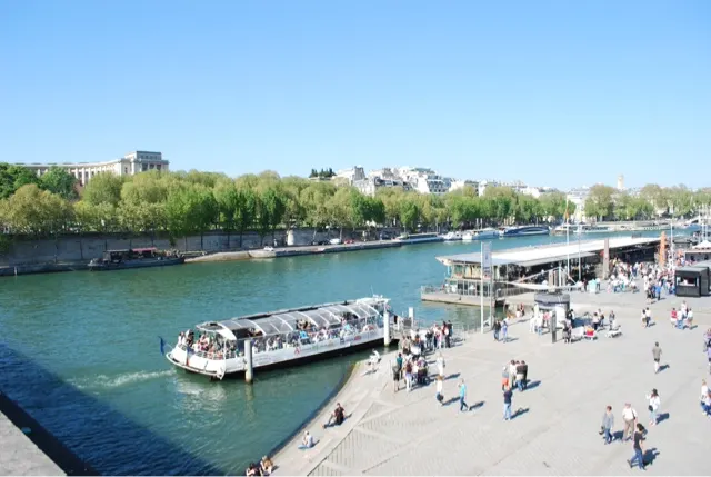 River cruises coming and going....