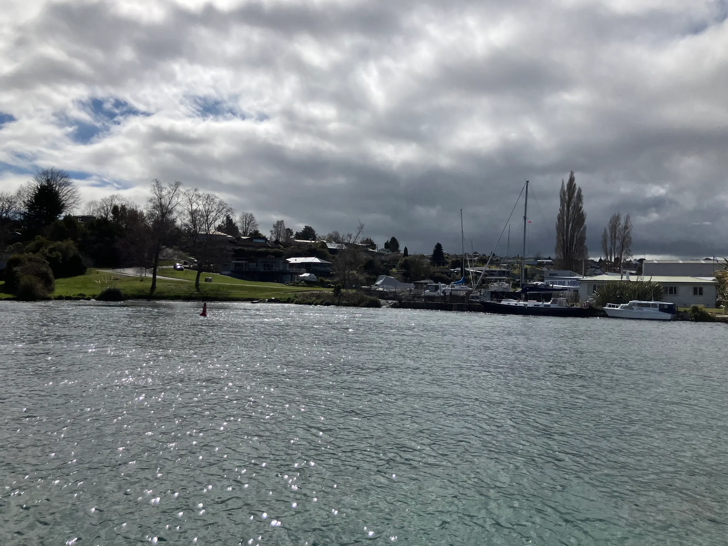 The next two shots are in the marina where our boat was launched out into the lake. It was pretty here.